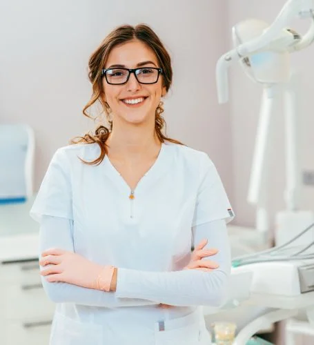 Portrait of women dentist
